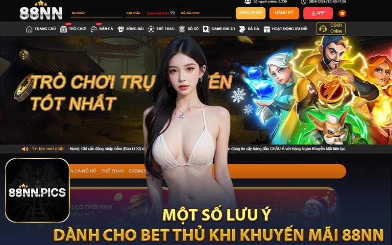 Một Số Lưu Ý Dành Cho Bet Thủ Khi Khuyến Mãi 88NN